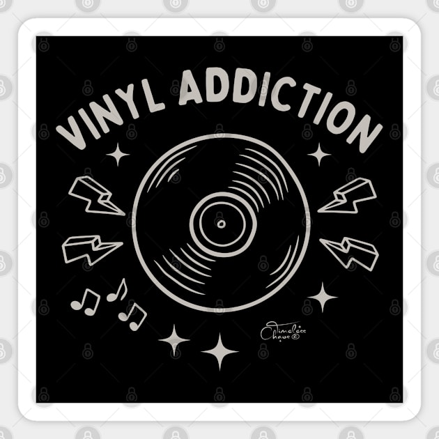 Vinyl Addiction Magnet by Timeless Chaos